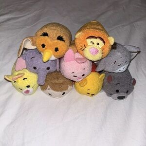 Disney Tsum Tsum Winnie the Pooh Set of 9 3.5" Plush